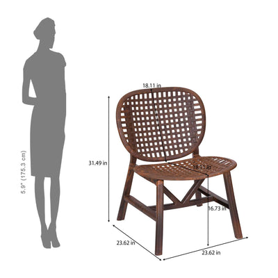 Nilkamal Arena Woven Style Plastic Chair without Cushion