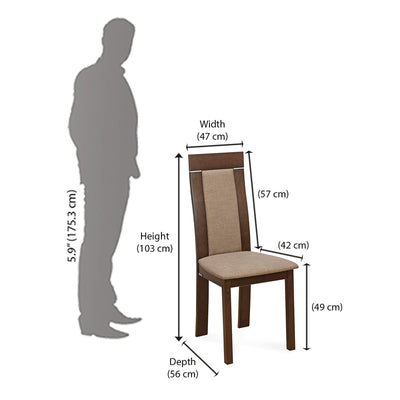 Nilkamal Zabel Dining Chair (Beech)