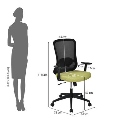 Nilkamal Sphere Mid Back Mesh Office Chair