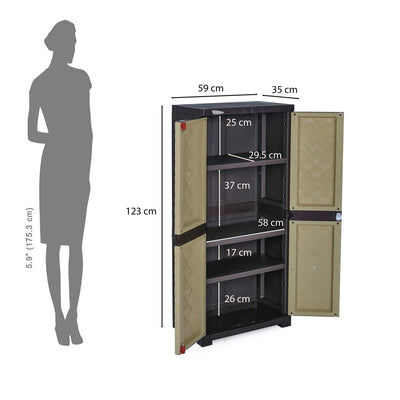 Nilkamal Freedom (FMM) Maze Plastic Storage Cabinet