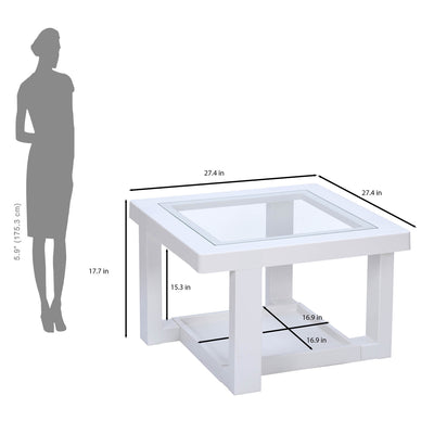 Nilkamal Winny Glass Top Center Table