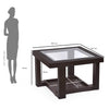 Nilkamal Winny Glass Top Center Table
