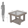 Nilkamal Winny Glass Top Center Table