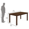 Nilkamal Alice 6 Seater Dining Table (Antique Cherry)