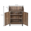 Nilkamal Aze Shoe Cabinet (Walnut)