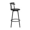 Nilkamal Bayern Rotating Seat Bar Stool (Black)