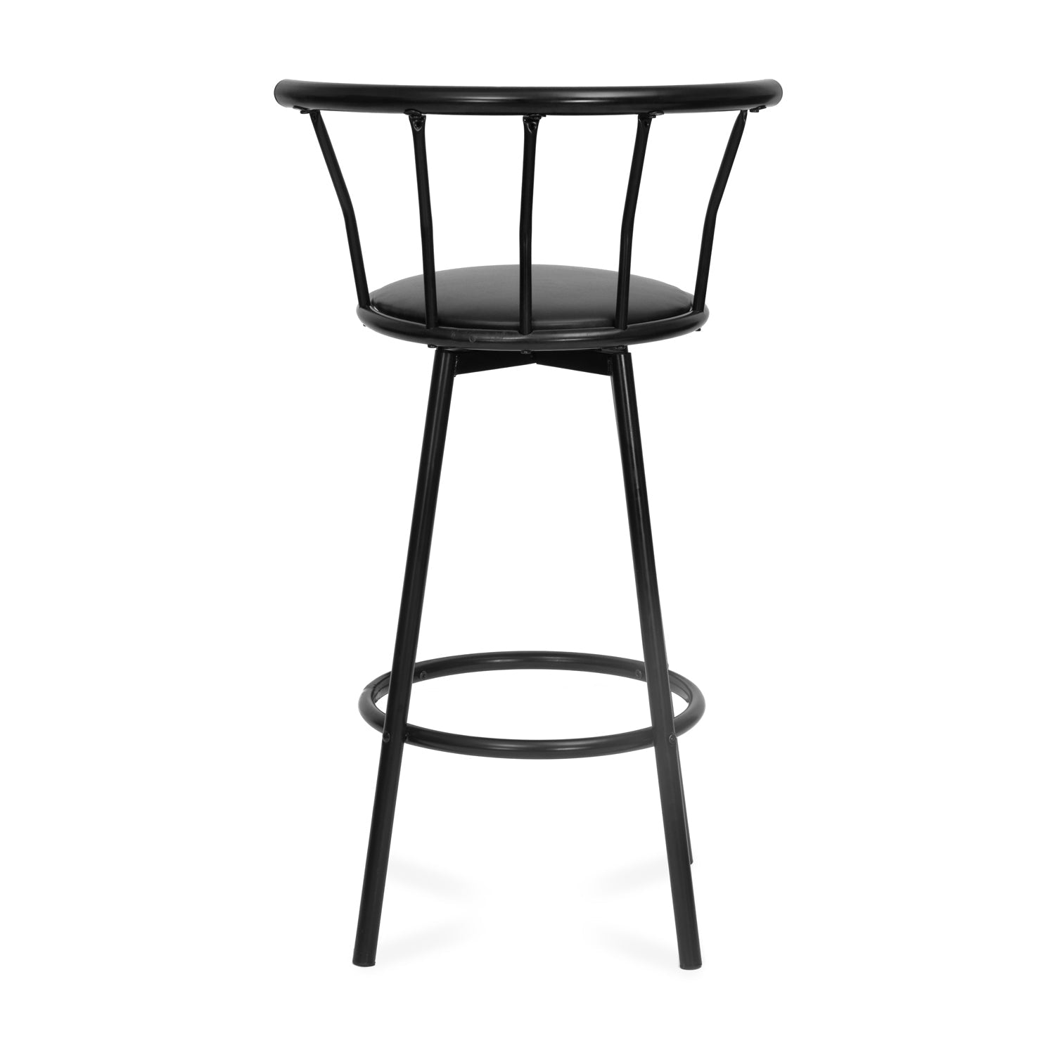 Nilkamal Bayern Rotating Seat Bar Stool (Black)