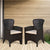 Nilkamal Breeze One Seater Plastic Sofa Chair with Cushion, Set of 2