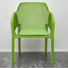 Nilkamal Captain Chair with Leatherette Cushion (Lush Green) – Front View