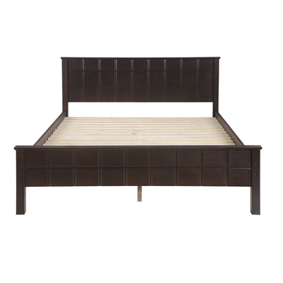 Nilkamal Cipher Solid Wood Queen Bed (Espresso)