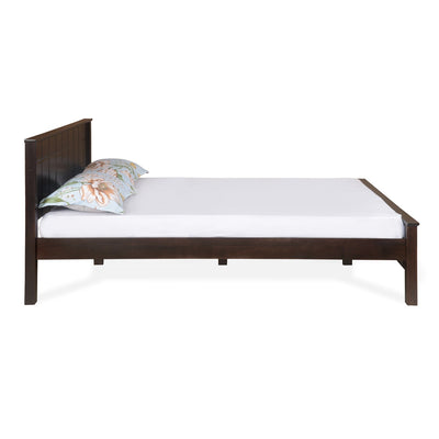 Nilkamal Cipher Solid Wood Queen Bed (Espresso)