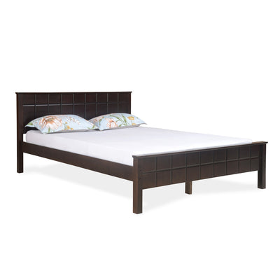 Nilkamal Cipher Solid Wood Queen Bed (Espresso)