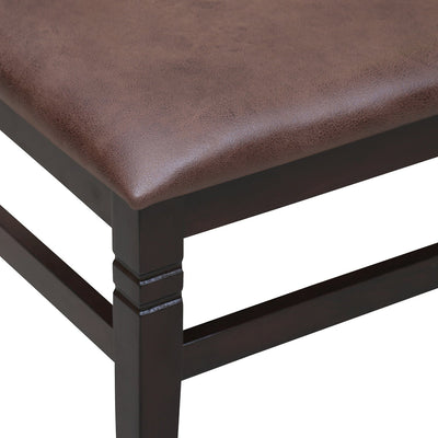 Nilkamal Fern Multi Use Long Sitting Bench for Living Room | Dining Room (Erin Brown)