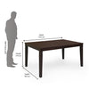 Nilkamal Fern 6 Seater Dining Table (Erin Brown)