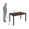 Nilkamal Gem 4 Seater Dining Set (Cappuccino) - Dining Table Size In Centimeter