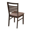 Nilkamal Gem 4 Seater Dining Set (Cappuccino) - Dining Chair Slight Back View