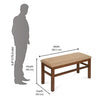 Nilkamal Jewel 4 Seater Dining Set With Bench (Walnut)