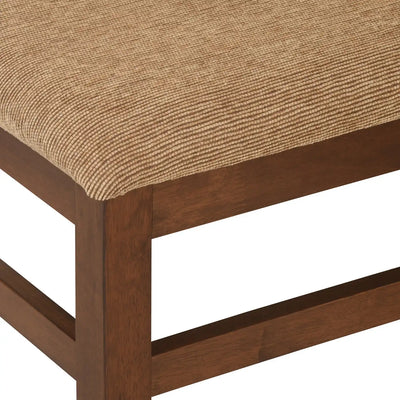 Nilkamal Jewel Six Seater Dining Set With Bench (Walnut)