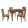 Nilkamal Jewel 4 Seater Dining Set (Walnut) - Slight Side View