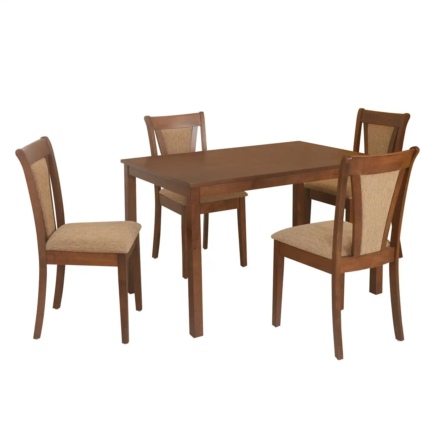 Nilkamal Jewel 4 Seater Dining Set (Walnut)