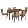 Nilkamal Jewel Six Seater Dining Set (Walnut) - Full Setup View