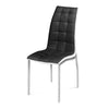 Nilkamal Fortica Dining Chair (Black and White)