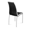 Nilkamal Fortica Dining Chair (Black and White)