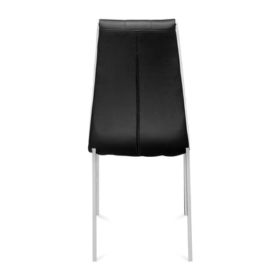 Nilkamal Fortica 6 Seater Dining Set (Black and White)