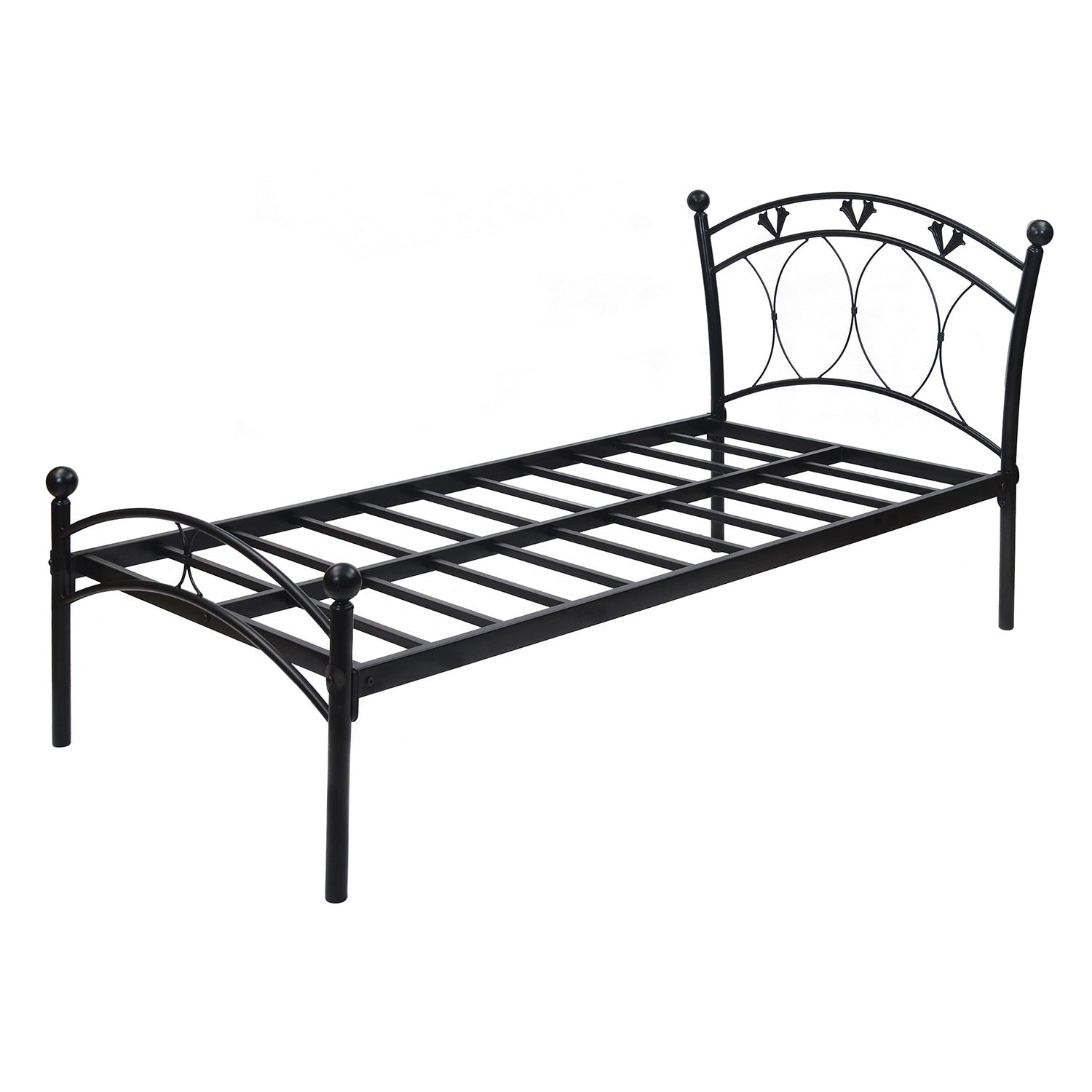 Nilkamal Hydra Metal Single Bed (Black)