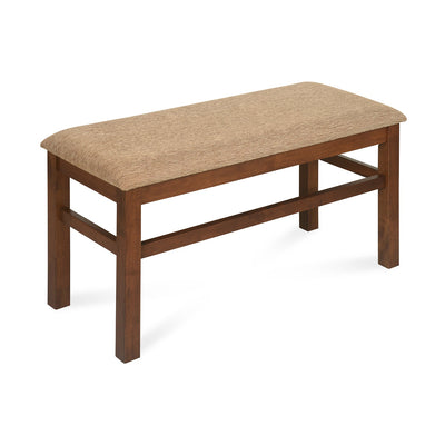 Nilkamal Jewel Multi Use Medium Sitting Bench for Living Room | Dining Room (Walnut)