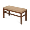 Nilkamal Jewel Multi Use Medium Sitting Bench for Living Room | Dining Room (Walnut)