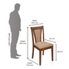 Nilkamal Jewel Dining Chair (Walnut)