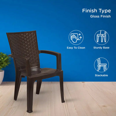 Nilkamal CHR2225 Plastic Arm Chair - Finish Type Template