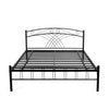 Nilkamal Nimbo Metal King Bed (Black)