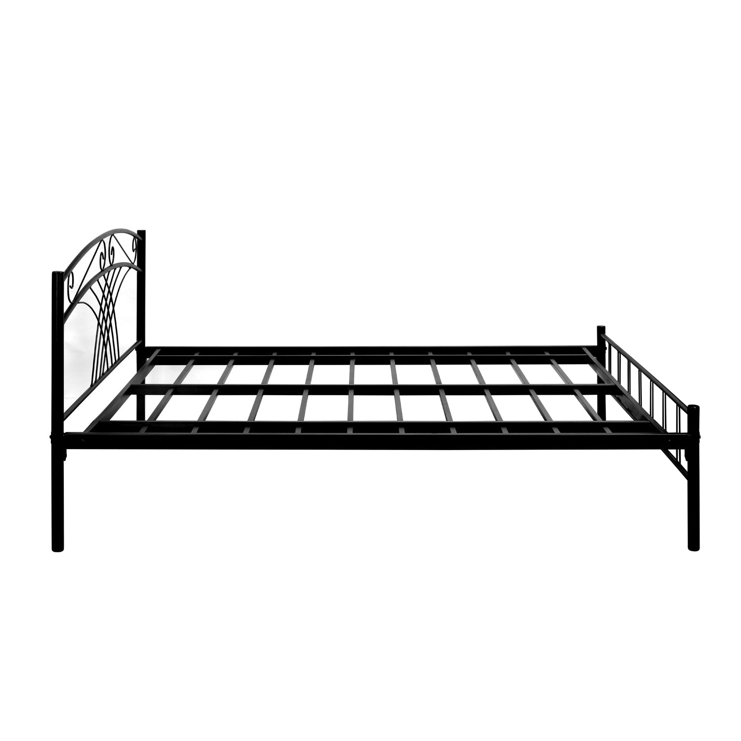 Nilkamal Nimbo Metal King Bed (Black)