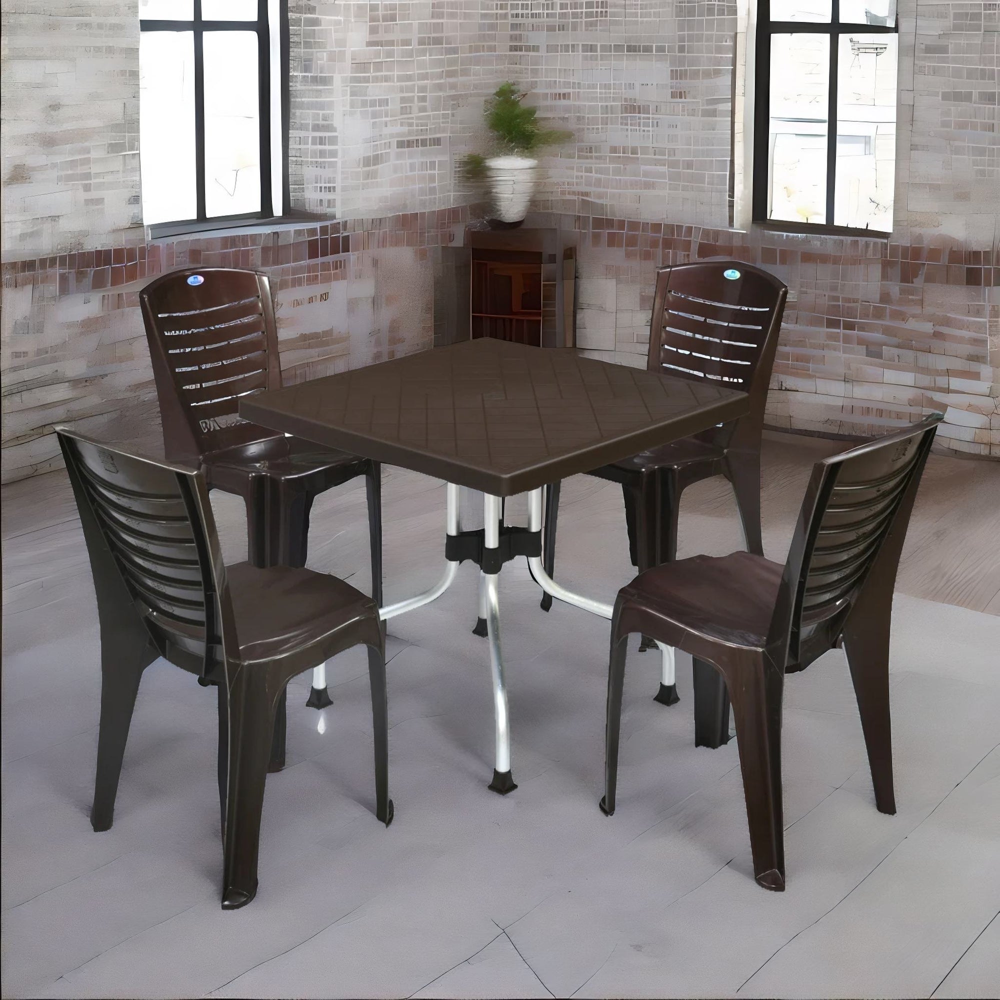 Nilkamal Orchid 1 + 4 Chair Dining Set