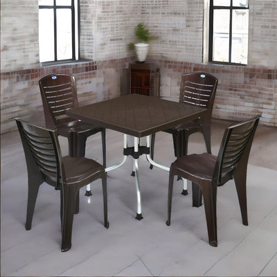Nilkamal Orchid 1 + 4 Chair Dining Set