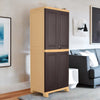 Nilkamal Freedom Big 1 (FB1) Plastic Storage Cabinet (Weathered Brown and Biscuit) - Product Main View