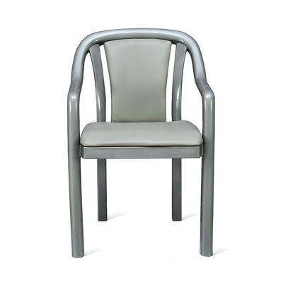 Nilkamal Signature Chair with with Metallic Look and Light Beige Cushion
