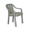 Nilkamal Signature Chair with with Metallic Look and Light Beige Cushion