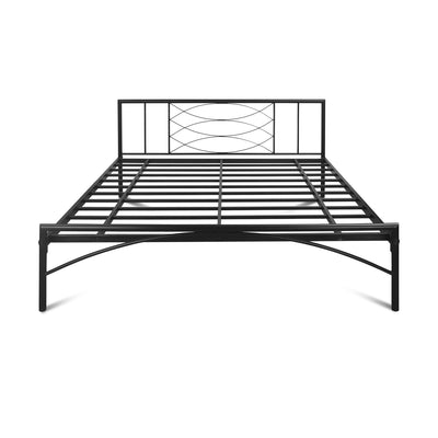 Nilkamal Ursa Metal King Bed (Black)