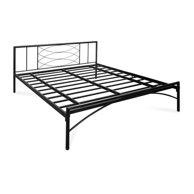 Nilkamal Ursa Metal King Bed (Black)