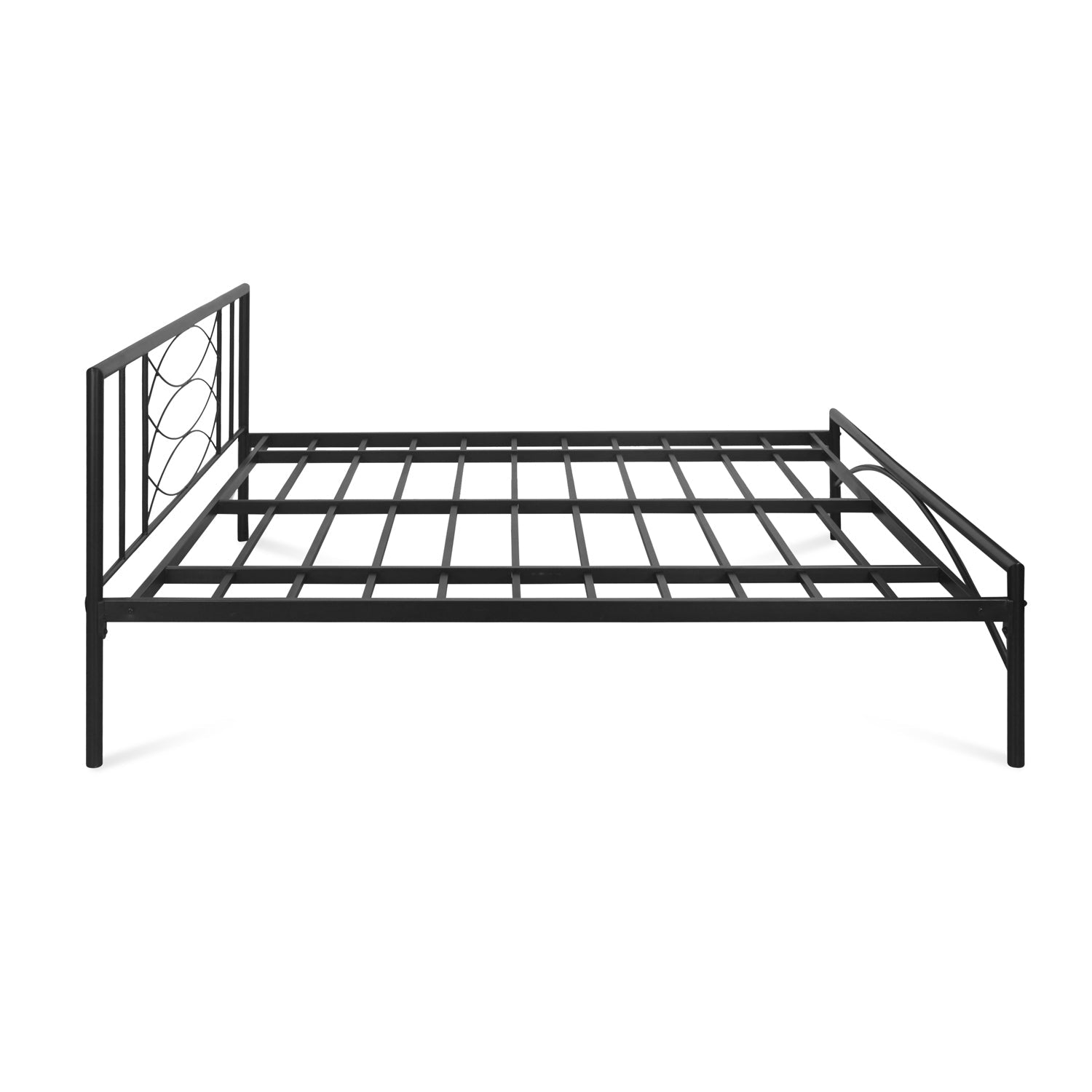 Nilkamal Ursa Metal King Bed (Black)