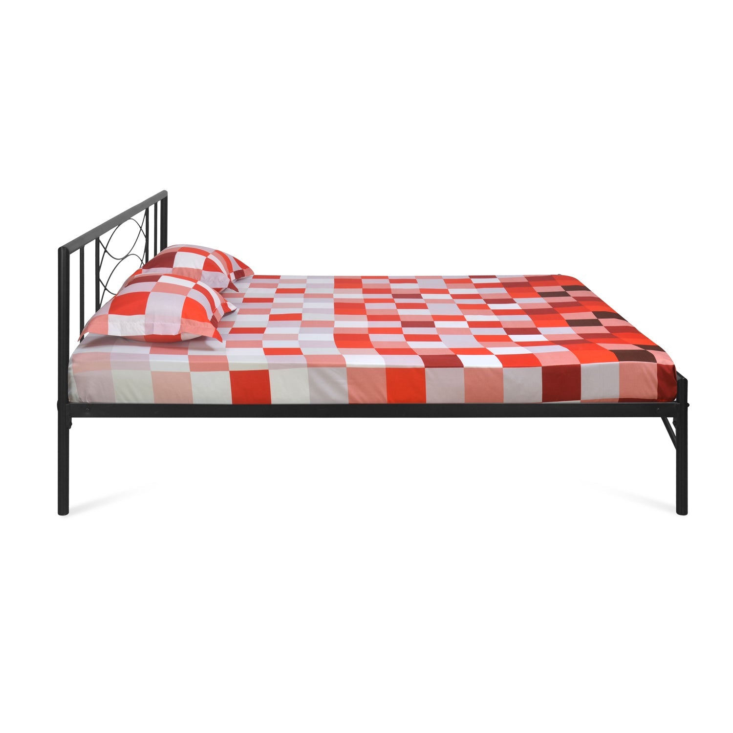Nilkamal Ursa Metal King Bed (Black)