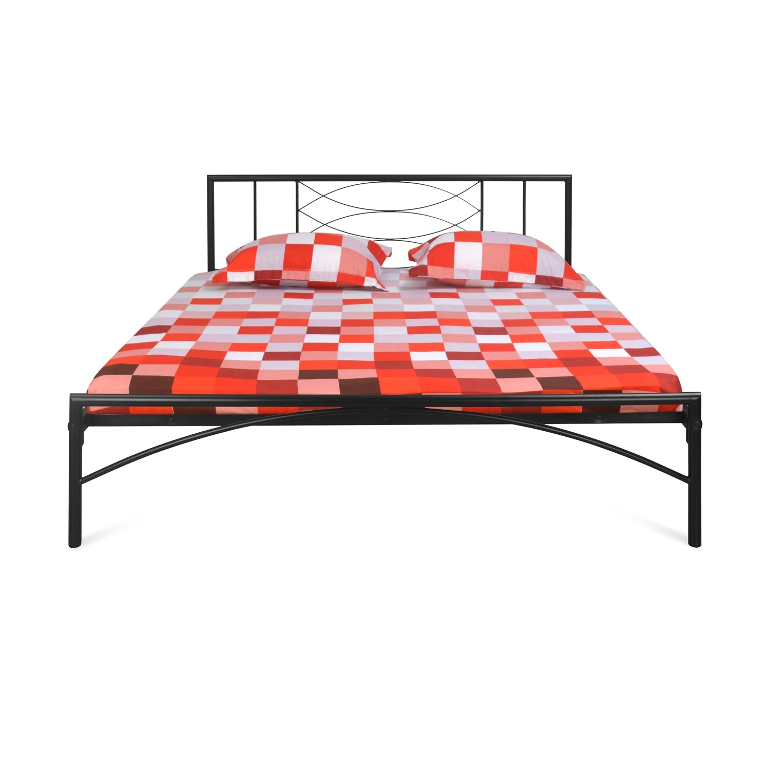 Nilkamal Ursa Metal King Bed (Black)