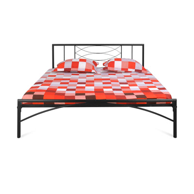 Nilkamal Ursa Metal King Bed (Black)