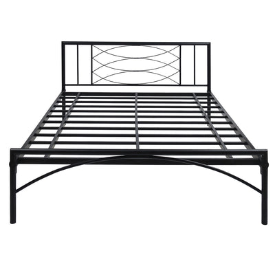Nilkamal Ursa Metal Queen Bed (Black)