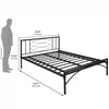 Nilkamal Ursa Metal Queen Bed (Black)