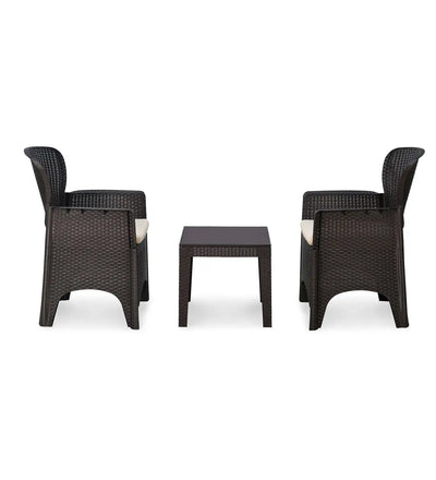 Nilkamal Breeze 2 Seater Balcony Sofa set with Round Center Table with Glass - Side View