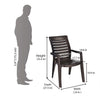 Nilkamal CHR2180 Plastic Arm Chair